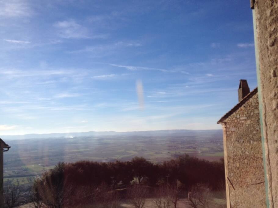 Valdichiana on a sunny winter day