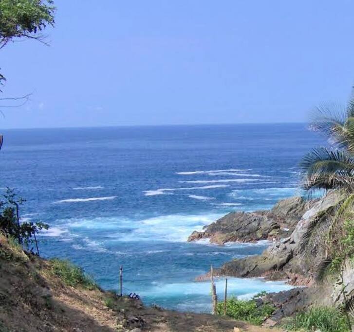 Vista del Mar desde la casa.
