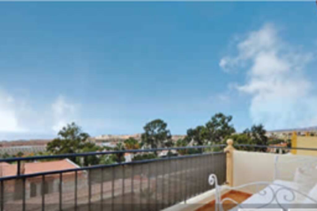 Stunning views across to La Gomera.View from master bedroom.