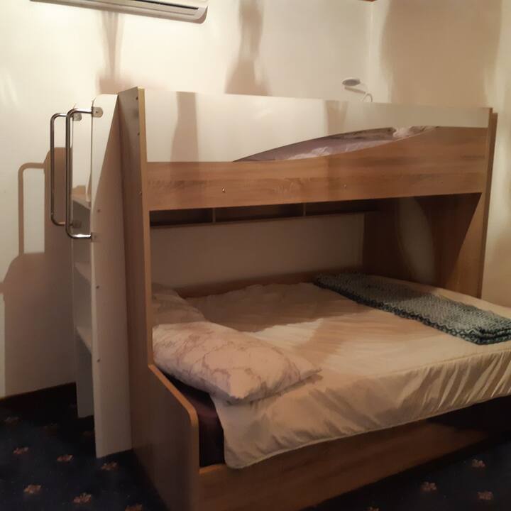 2nd Room with Double and Single Bunk bed