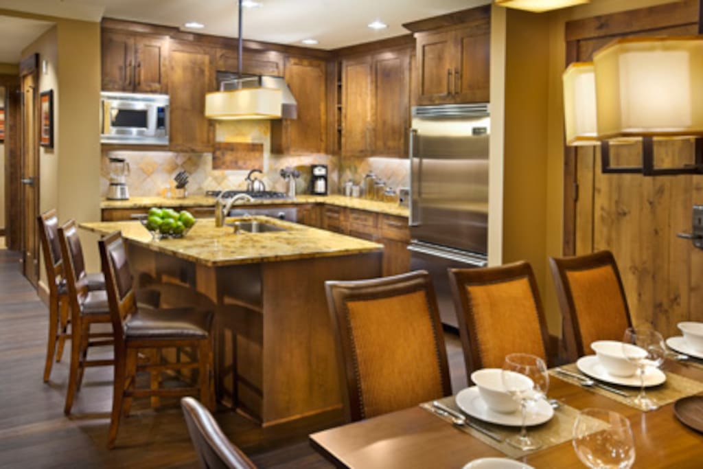 Kitchen with high end appliances.