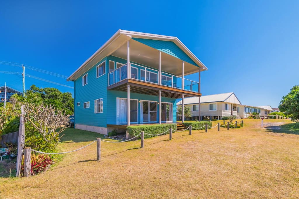 Beach side of house
