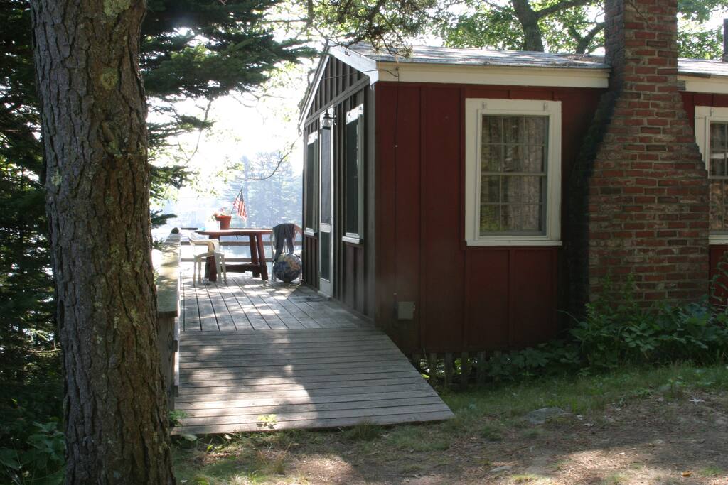 The Rock Cottage at Harborfields, Boothbay Harbor, Maine.