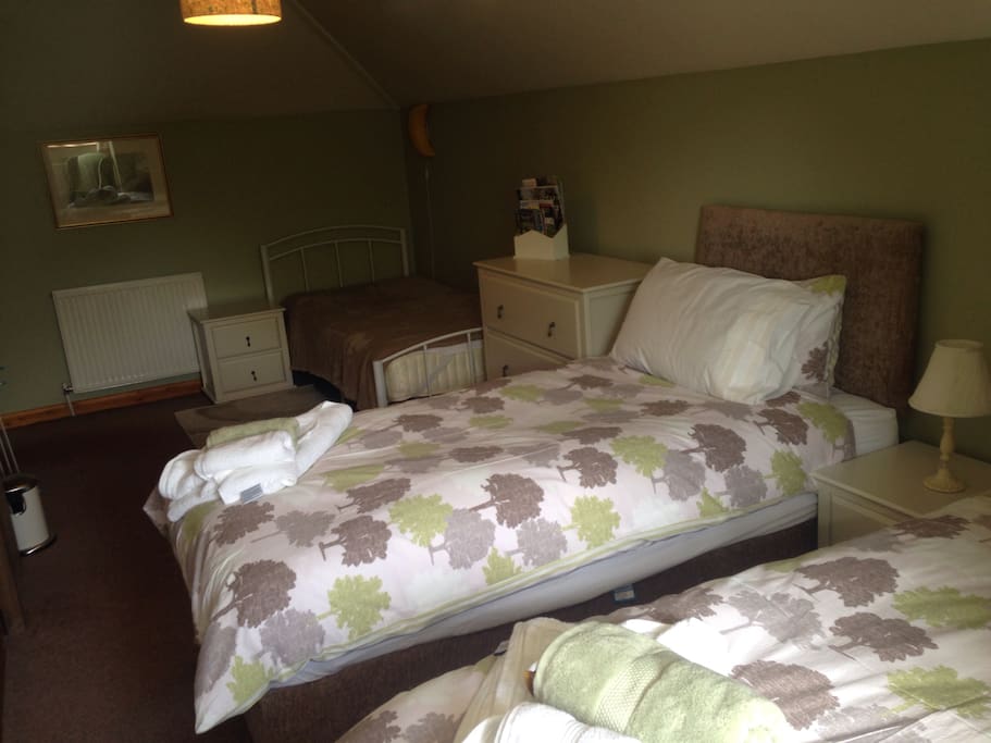 There is a 3rd bed and travel cot if needed.