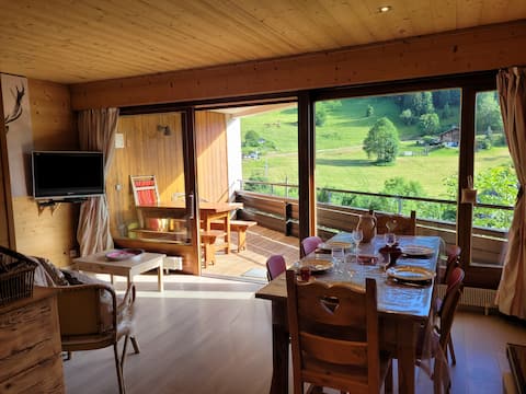 Popular Airbnb listing: La Clusaz Theleme, cozy apartment, 190 m2, View, 3* in La Clusaz