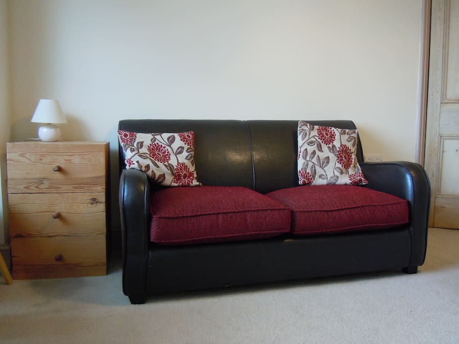 Your own private sitting room. An extra adult or child can sleep on the sofa bed at an extra £5 per night. We also have a camping cot available.