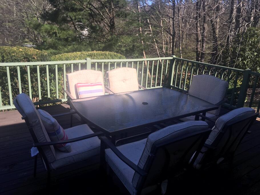 Outdoor patio seating