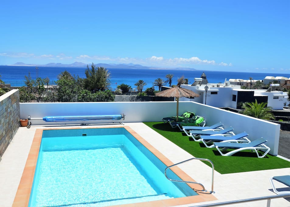 Pool and view from balcony