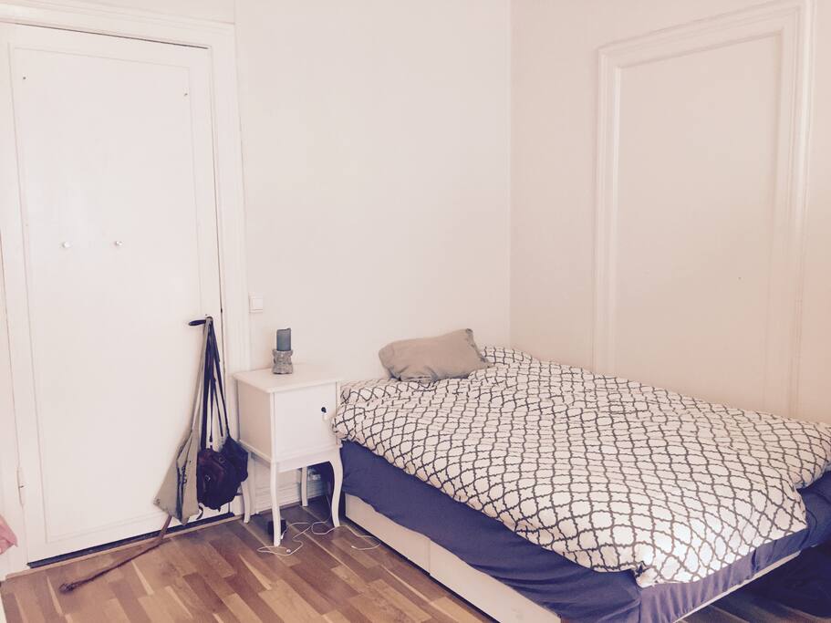 Comfy bed for two.