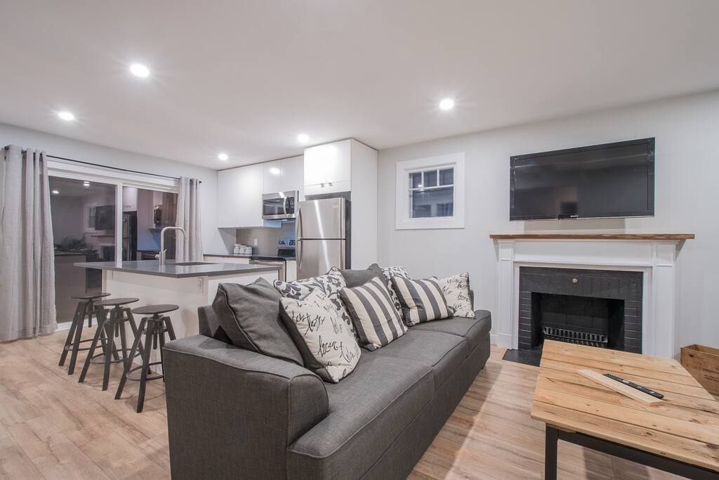 View of open living space