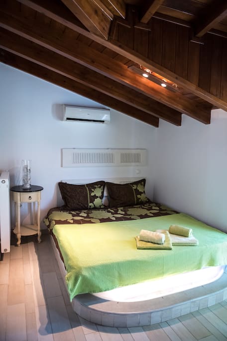 California King built-in bed with hidden led lighting