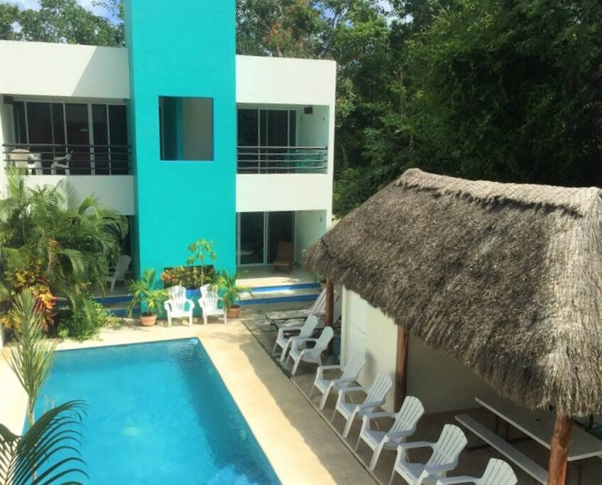 Our lovely complex is peaceful and quiet with a gorgeous garden and pool