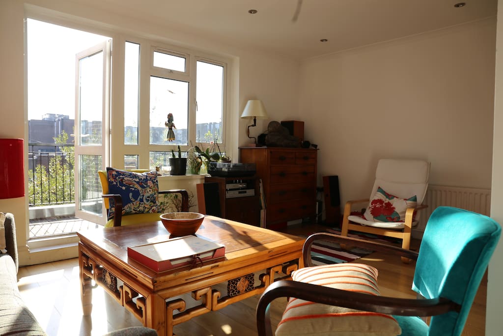 View from the sitting area of the living room