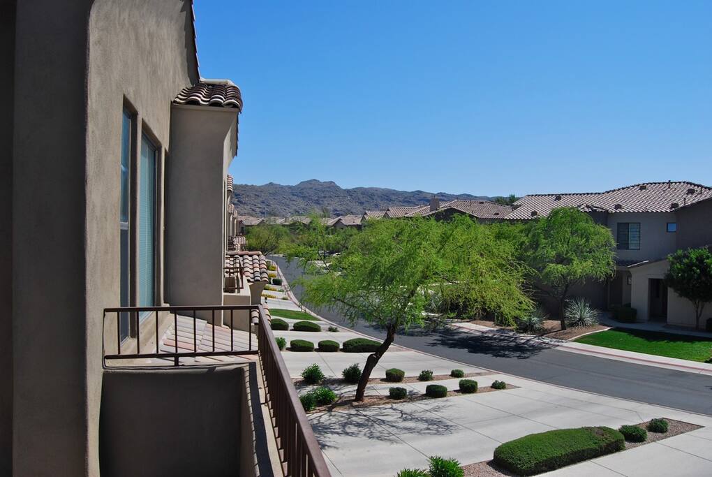 View of South Mountain from deck