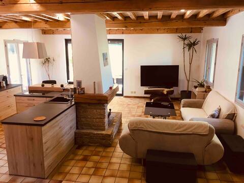 Cozy house with large garden near Lyon
