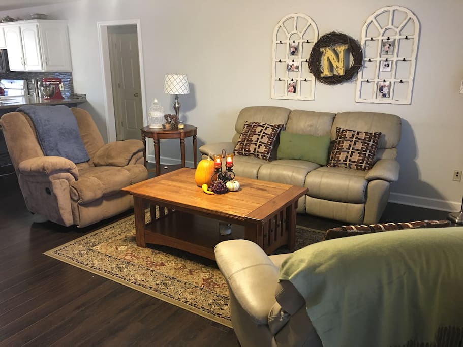 Living Room that connects to kitchen.