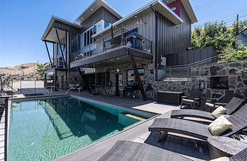 Stunning Lakeview Home with Dock, Pool & Hot Tub