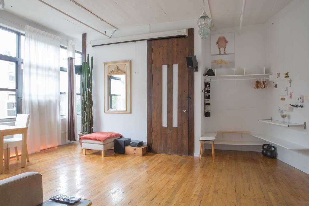 Bedroom entrance on the left