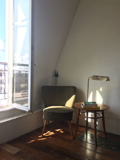 cosy corner for reading in living room