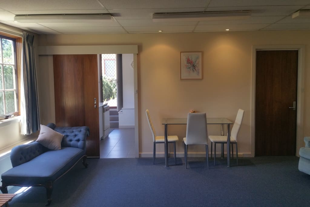 Bright and airy. Cool in Summer; Warm and cosy in Winter.