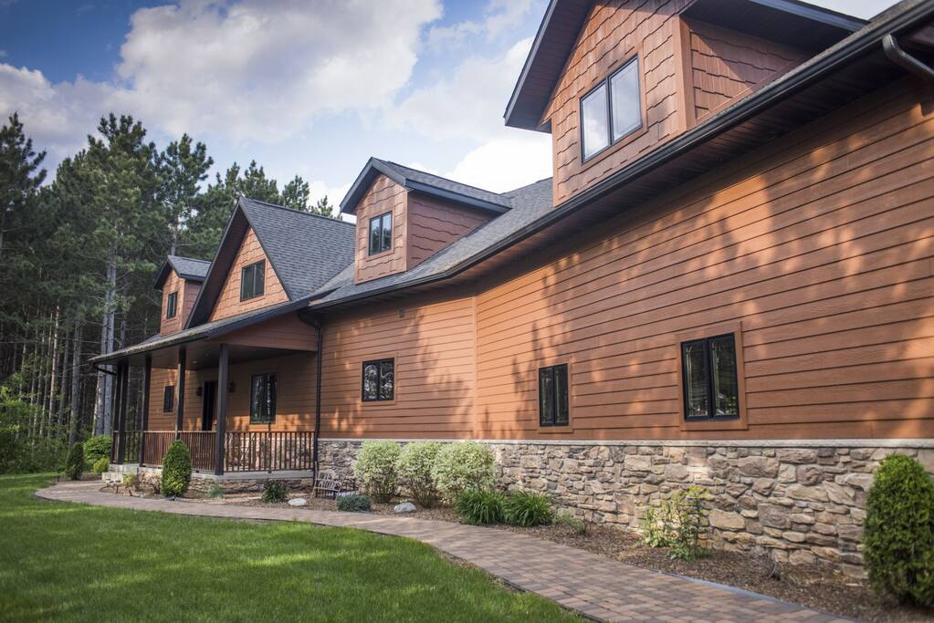 Outside front