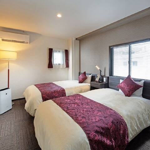E: Room Small Semi-Double Twin Room (Non Smoking)