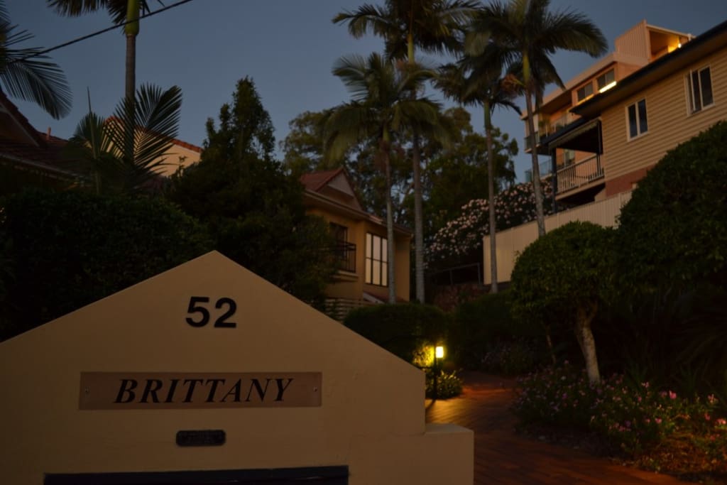 Entrance to Brittany on Bishop Apartment