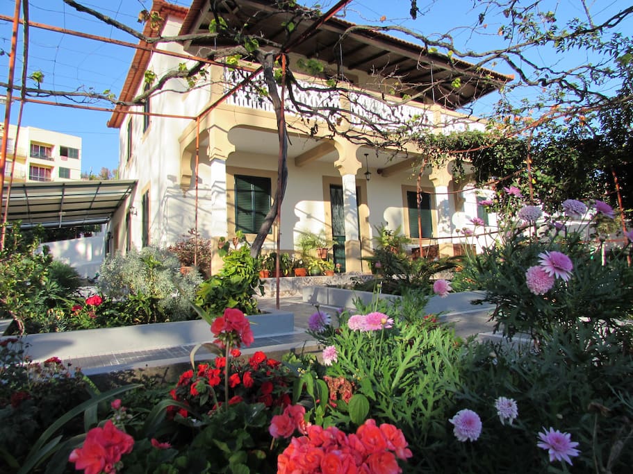 traditional villa frontal view