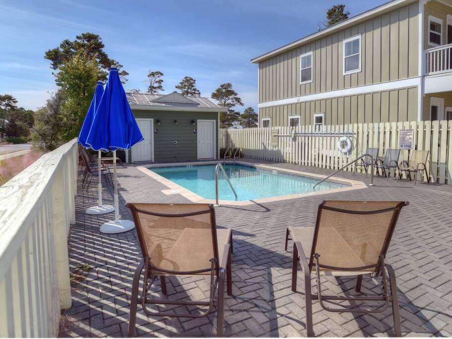 View from 2nd Floor King Master Private Balcony! You can sit and drink your coffee while watching your kiddos swim in the Pool!