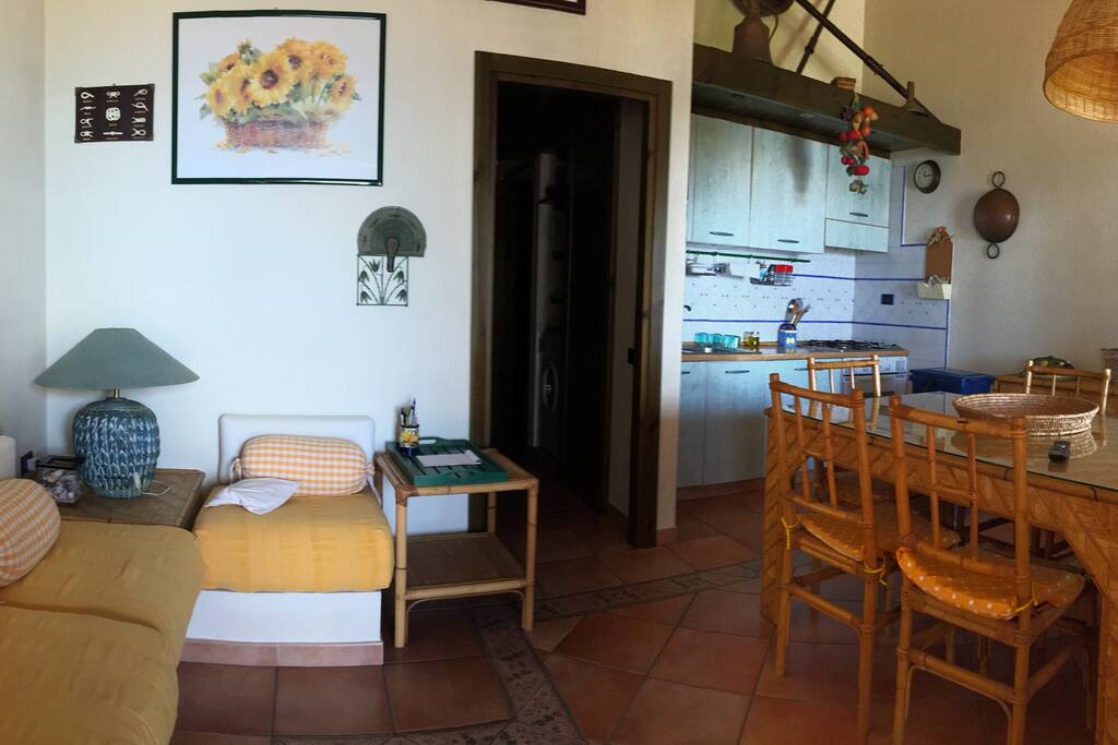 Angolo soggiorno/cucina