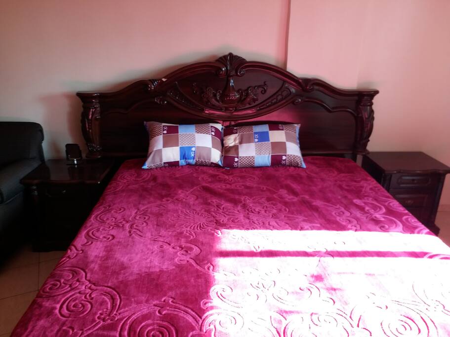 king-sized bed