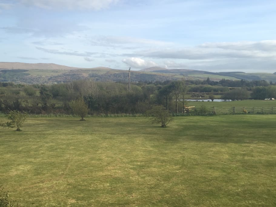 View over garden
