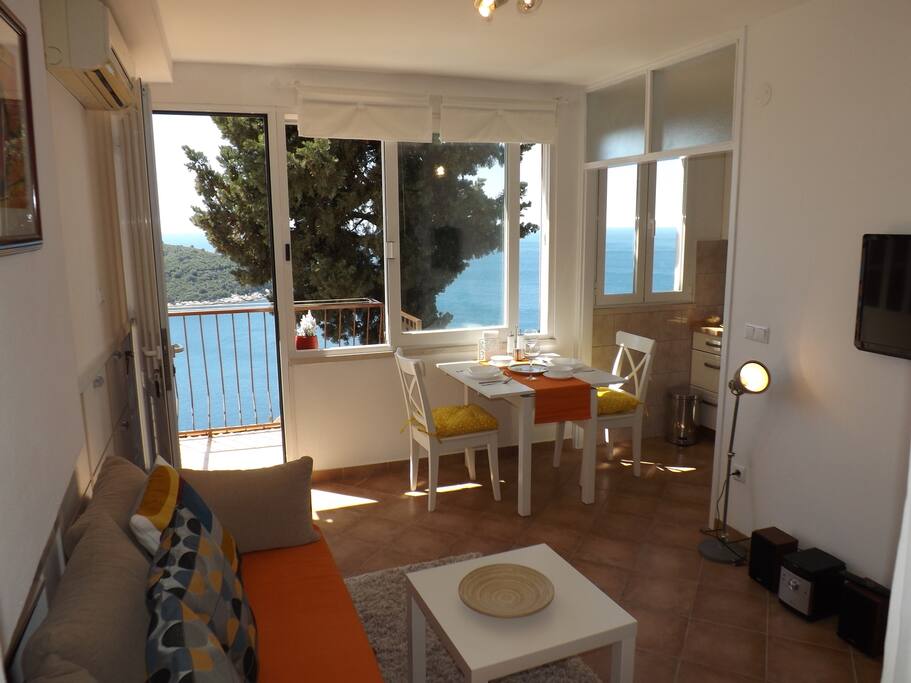 Living area and view