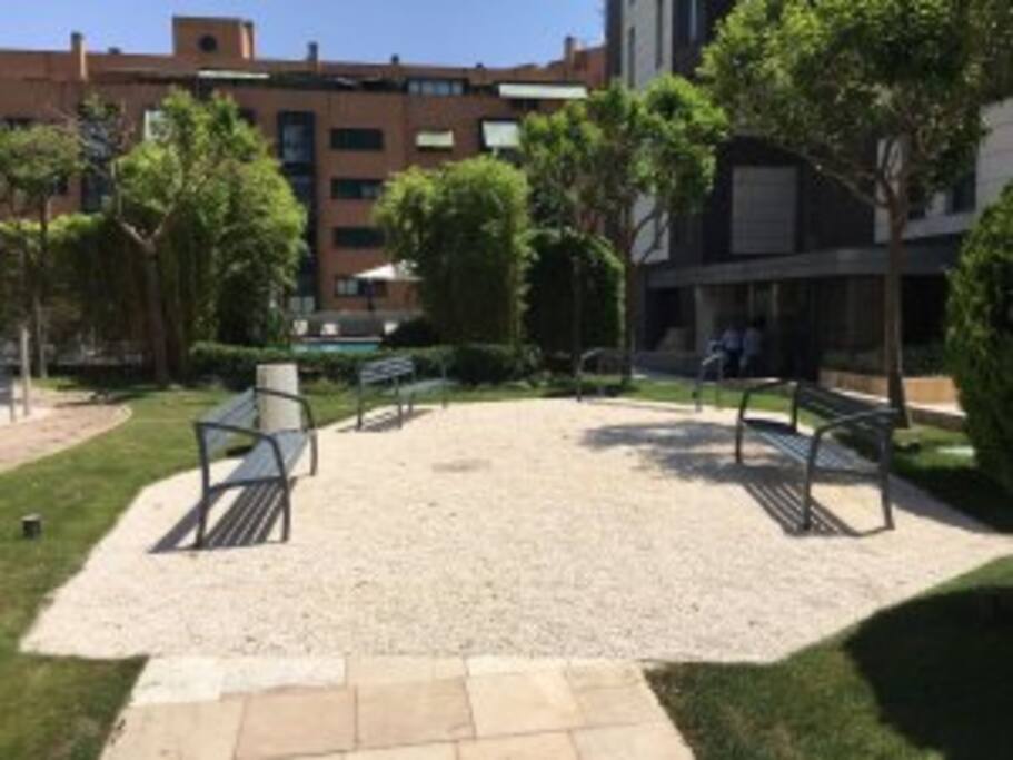 The garden of the house