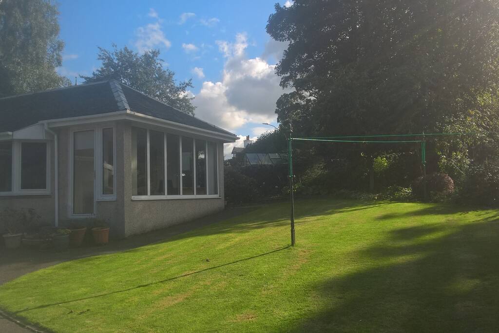 Open views across delightful gardens and lawn