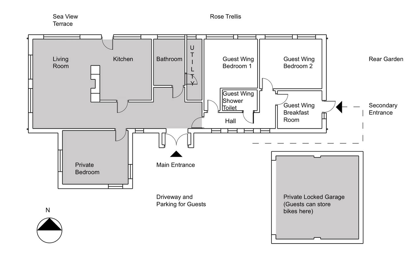 Guest Wing 2 3 Or 4 Guests King And Or Twin Beds Bed