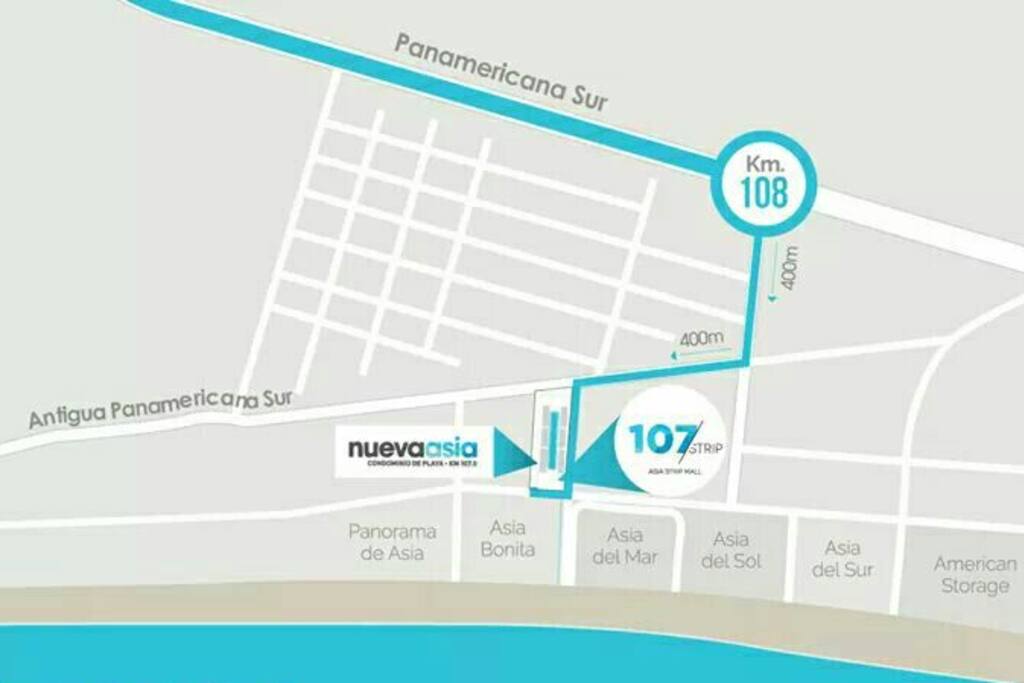 Ubicación del Flat de Playa - Condominio Nueva Asia