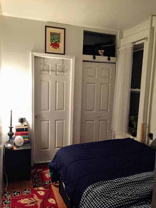 Cozy room with private bath room and window for natural light!