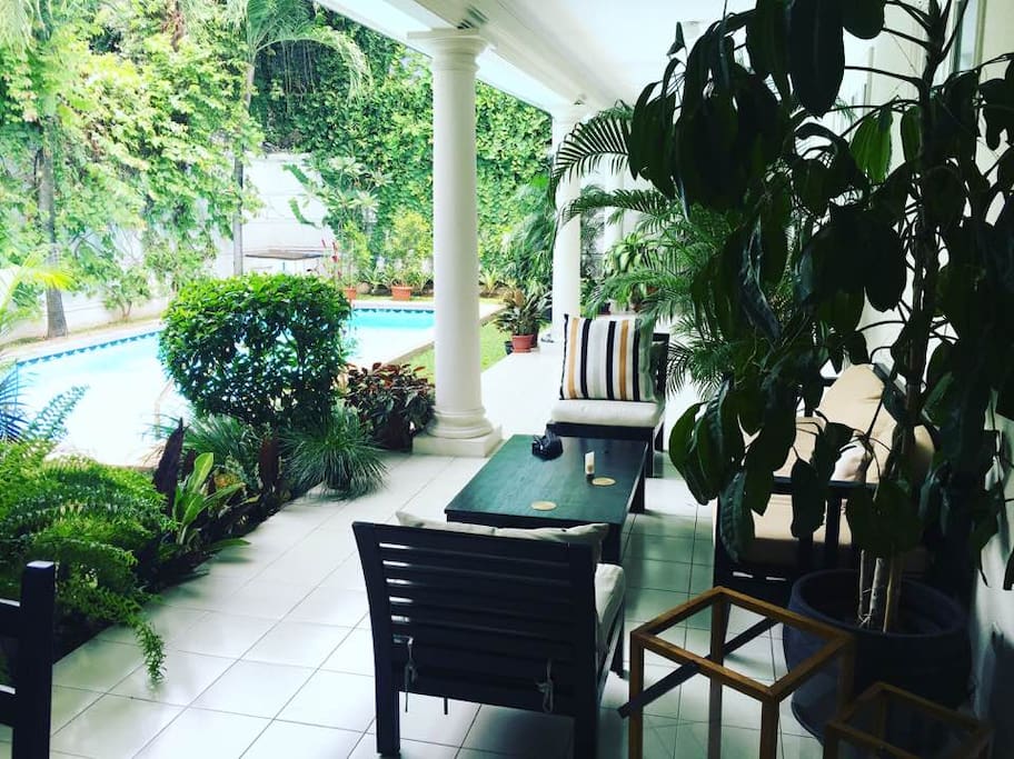 patio with outdoor furniture