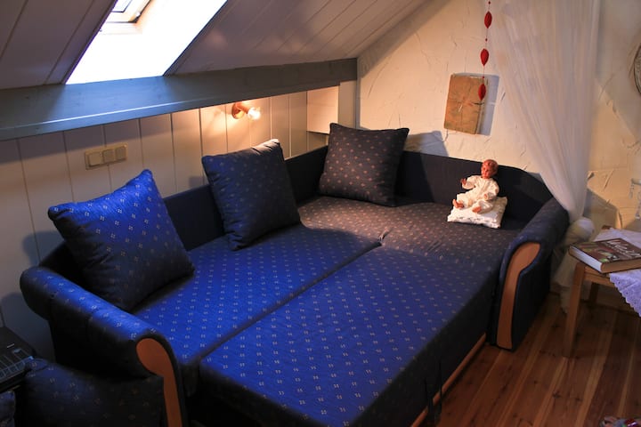 ห้องนอน 2 เตียงโซฟา