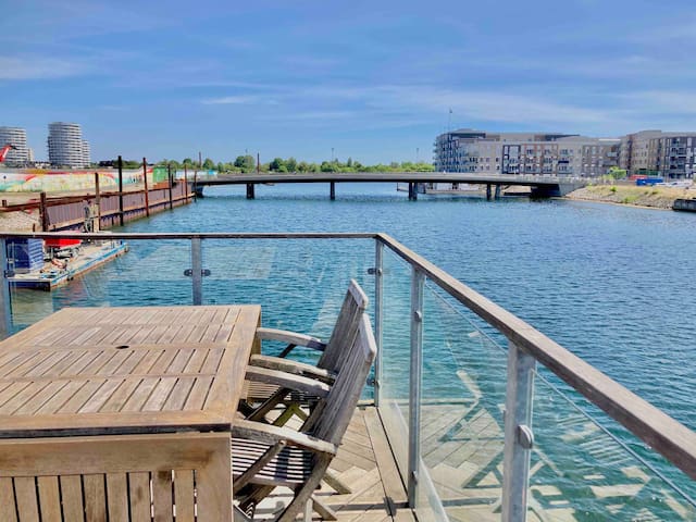 Unique houseboat with a view