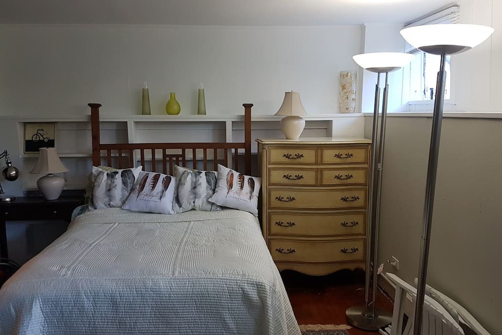 Studio with very comfortable double bed