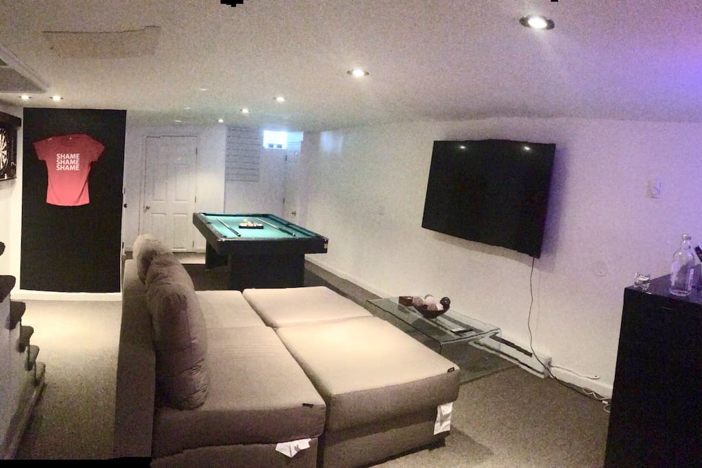 Couch can also be slept on as well