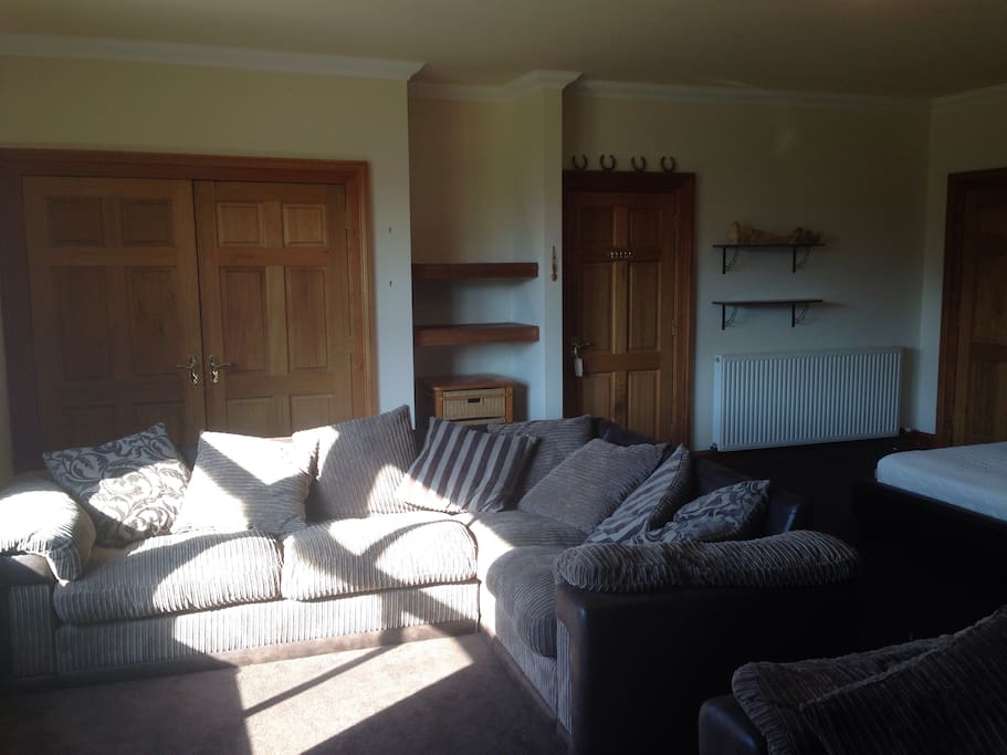 Living area within bedroom