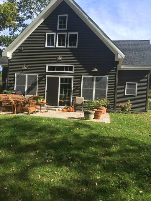 Lakeside patio