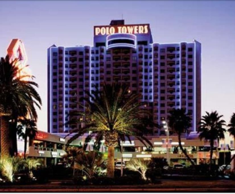 Polo Towers at night