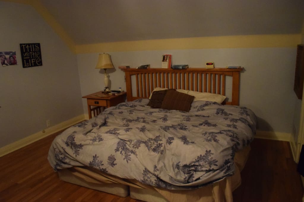This the third floor bedroom. This room has a balcony and shower/bathroom attached.