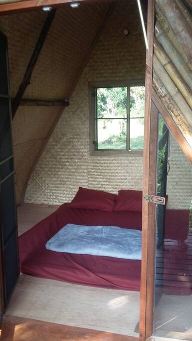 Interior of Boutique Bungalow with Queen Size Bed