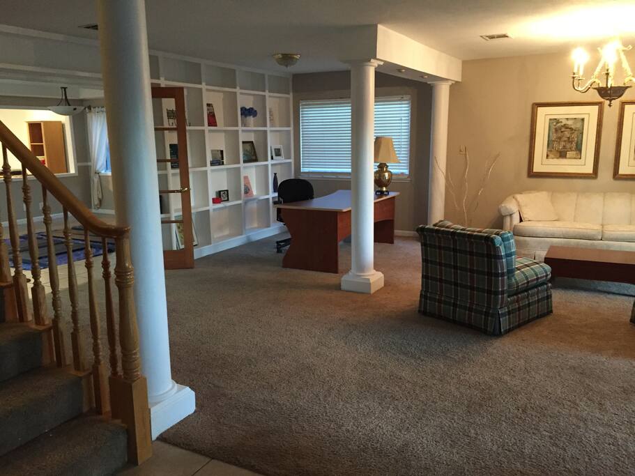 Living Room and desk space.