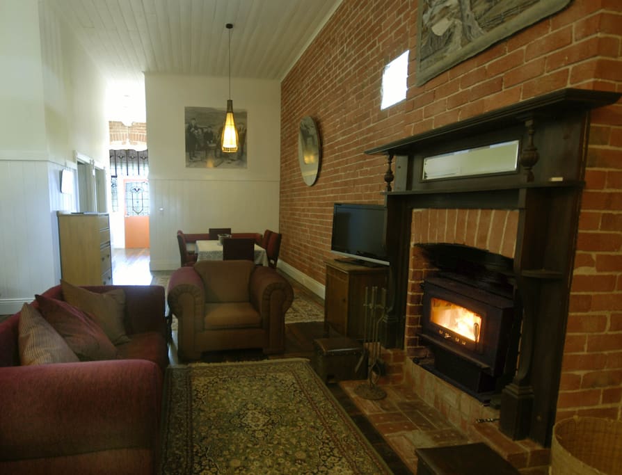Enjoy a night in on a cold winters night in front of a wood fire heater
